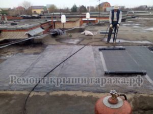 Ремонт мягкой кровли на гараже в Подольске