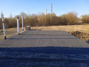 Кровля гаража по окончании кровельных работ Орехово-Зуево