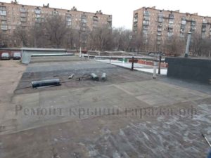 Крыша гаража до ремонта мягкой кровли