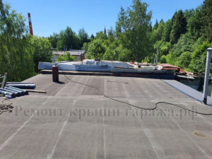 Крыша гаража до ремонта Ивантеевка