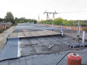 Ремонт рубероидной кровли на гараже в Ногинске 