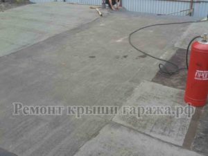 Ремонт крыши гаража Черноголовка