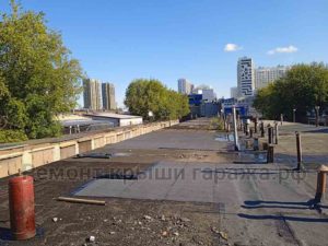 Устройство наплавляемого материала на рубероийдной покрытие гаража Устройство наплавляемого материала на рубероийдной покрытие гаража