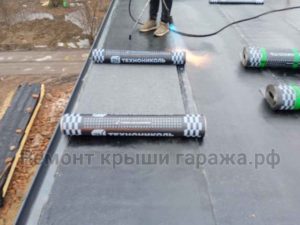 Наплавление рулонного материала