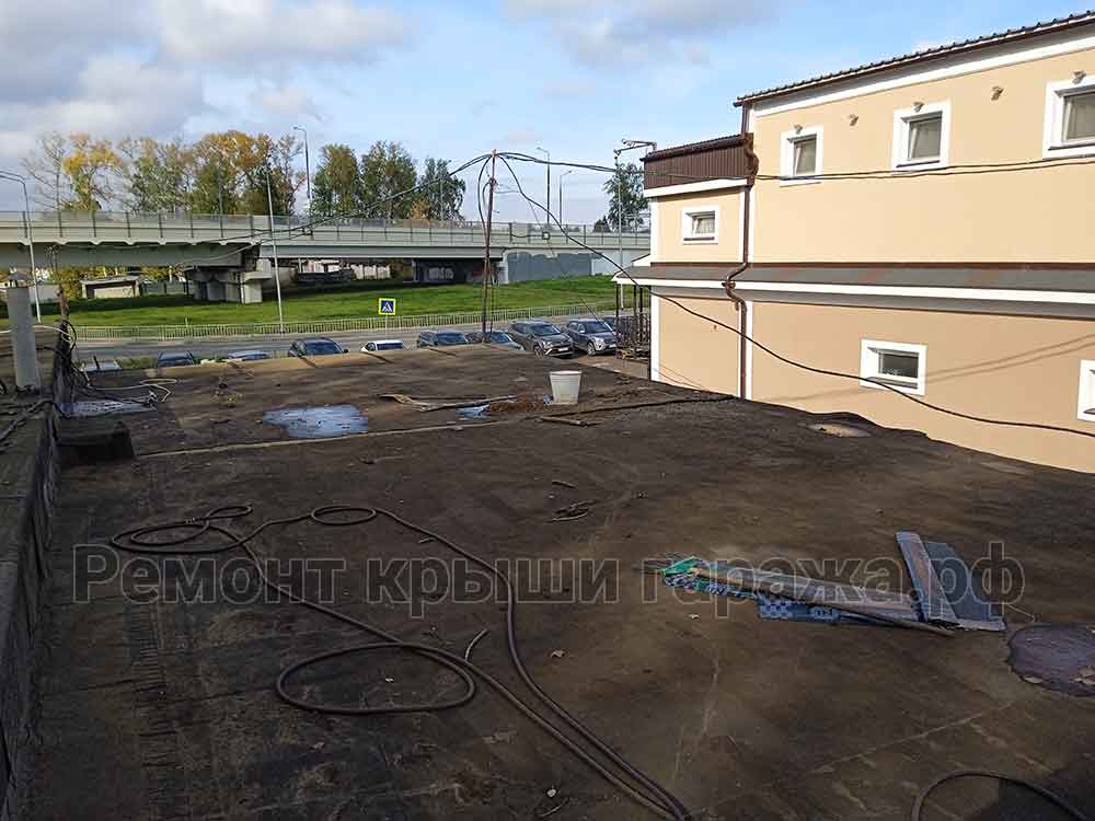 Долгопрудный крыша гаража до ремонта мягкой кровли