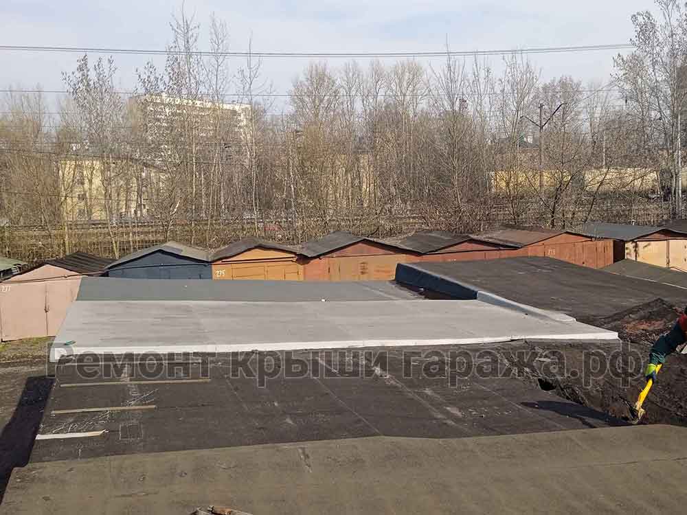 Капитальный ремонт мягкой кровли на гараже с деревянным перекрытием1
