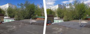 Москва ул. Лавочкина 23 перекрытие крыши гаража